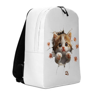 Cat Push Minimalist Backpack