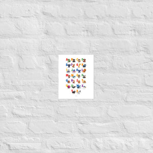 Animal Alphabet Poster (English)