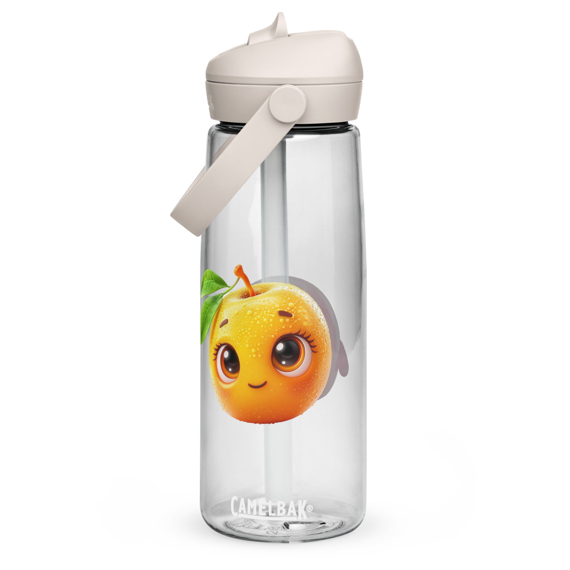 Fruits Flip Straw Water Bottle