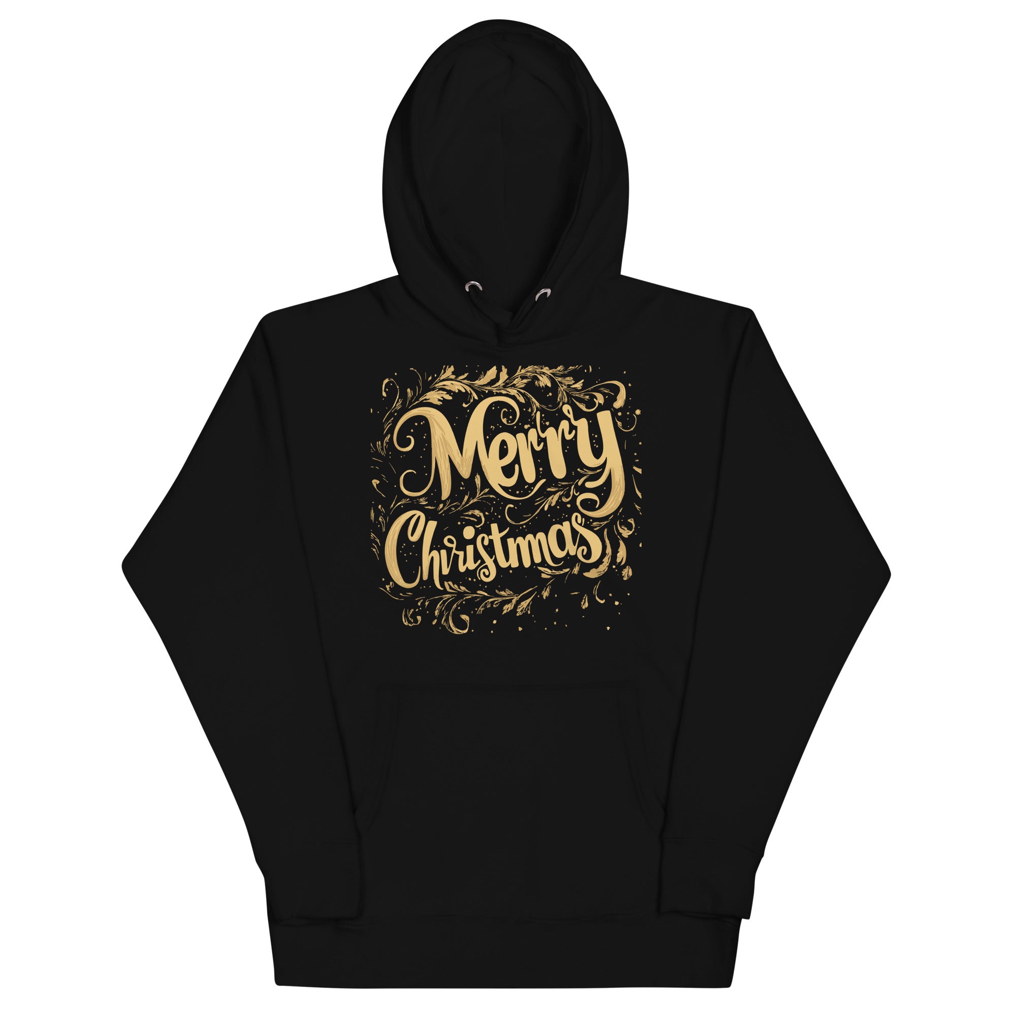 Gold Merry Christmas Unisex Hoodie